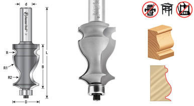 Molding Router Bits for Millwork - Carbide-Tipped Architectural Tools