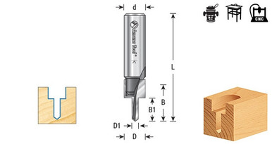 Counterbore Slot Cutter - Carbide Tipped Router Bit | Industrial Quality