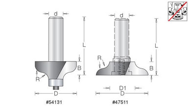 Entry Door Router Bits - Amana Tools for 1-3/4