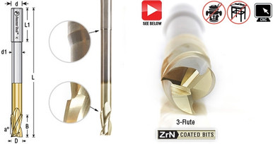CNC Carving Router Bits | Solid Carbide Spiral | Amana Tool