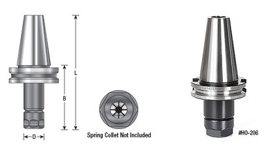 ER Collet Chuck CAT 40 High Precision, CNC Alloy Steel Holder - G2