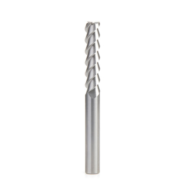 Amana Tool 51820 CNC Solid Carbide Aluminum and Acrylic Cutting 55 Deg Helix End Mill 10mm Dia x 45mm Cut Height x 10mm Inch Shank x 3 Flute