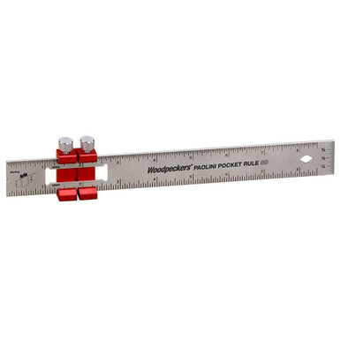 Woodpeckers PPRSS-8200-19 Paolini Pocket Rule - 8 Inch/200mm Stainless Steel