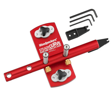 Woodpeckers SC-22 SteadyCurve Band Saw Template Guide - Includes 1/8 Inch and 1/4 Inch Guides