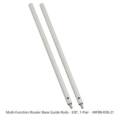 Router Base Guide Rods - Woodpeckers MFRB-R38-21 Precision Tool