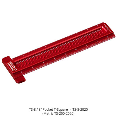 Woodpeckers TS-200-2020 Pocket T-Square - 200mm