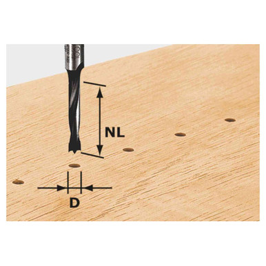 Festool 491066 Dowel Drill Bit HW S8 D5/30 Z