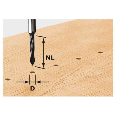 Festool 491064 Dowel Drill bit HW S8 D5/30