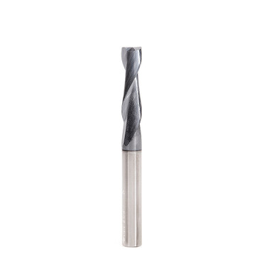 Amana Tool 51678 SC Spiral for Steel, Stainless Steel & Non Ferrous Metal with AlTiN Coating 2-Flute x 5/16 D x 1-1/8 CH x 5/16 SHK x 3 Inch Long Up-Cut Router Bit / 45 Deg Corner Chamfer End Mill
