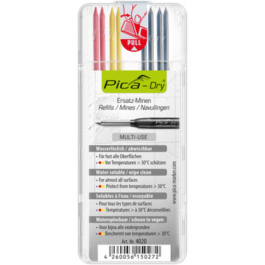 Pica 4030 Dry Refill-Set Graphite (Set of 10)