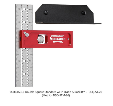 Woodpeckers DSQ-STM-20 in-DEXABLE DOUBLE SQUARE - STANDARD - METRIC - 150 MM BLADE