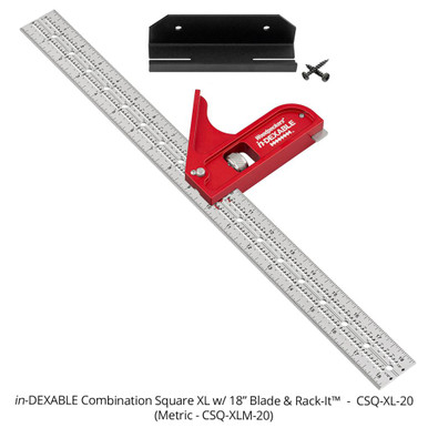 Woodpeckers CSQ-XLM-20 IN-DEXABLE COMBO SQUARE - XL - METRIC - 450 MM BLADE