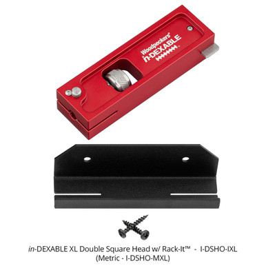 Woodpeckers I-DSHO-MXL in-DEXABLE XL Double Square Head Only - METRIC - and Rack-It