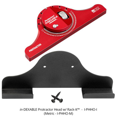 Woodpeckers I-PHHO-I in-DEXABLE Protractor Head Only - INCH - and Rack-It