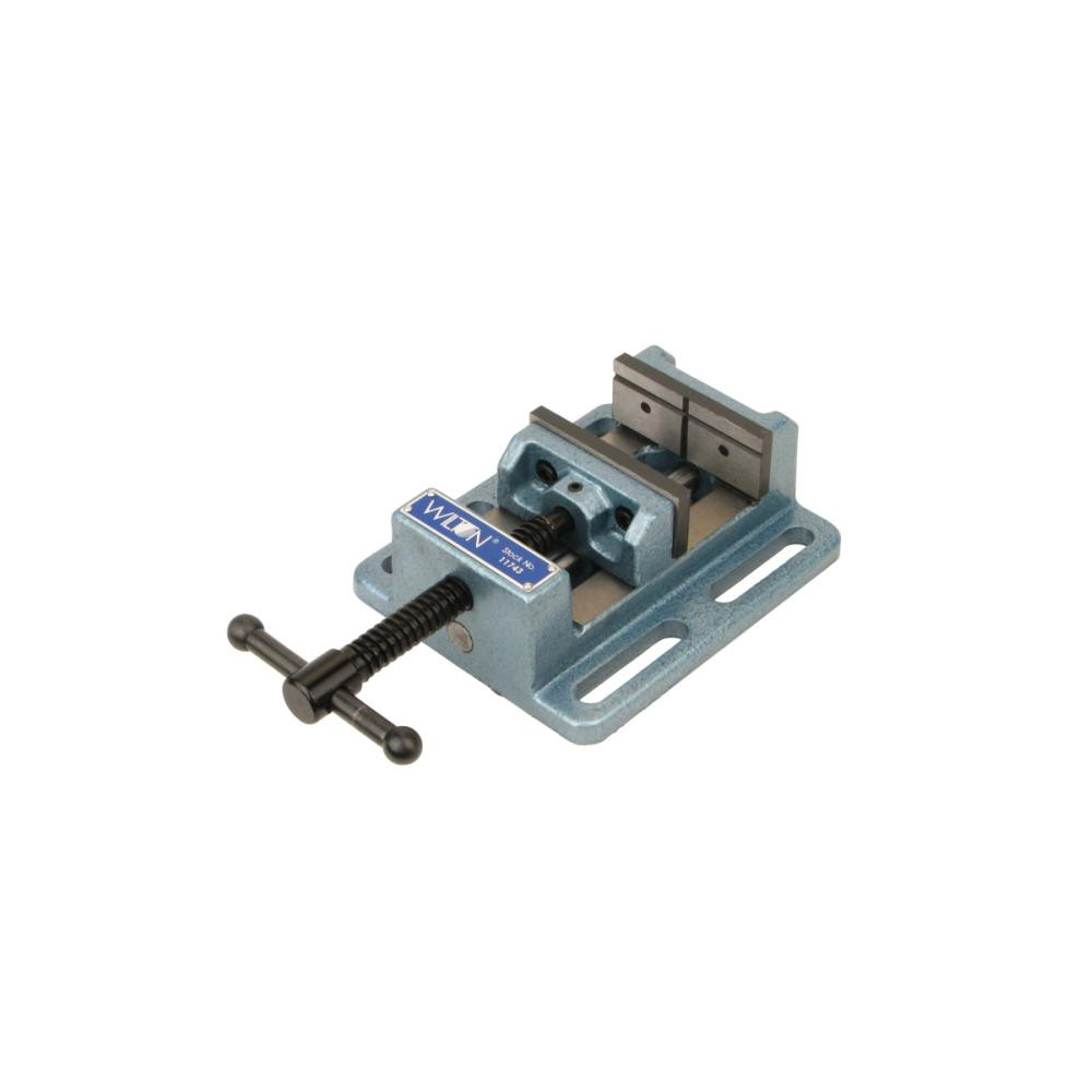 Wilton Horizontal Drill Press Vise: 8" Jaw Width, 8" Jaw Opening - 11" OAL, Stationary, Cast Iron | Part #11748