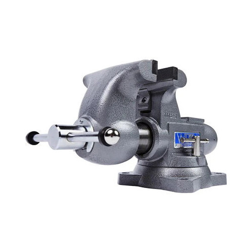 Wilton Tradesman 1765 Bench & Pipe Combination Vise: 6-1/2" Jaw Width, 6 in Jaw Opening, 4-1/4 in Throat Depth - 3/8" Min Pipe, 4" Max Pipe, Bolt