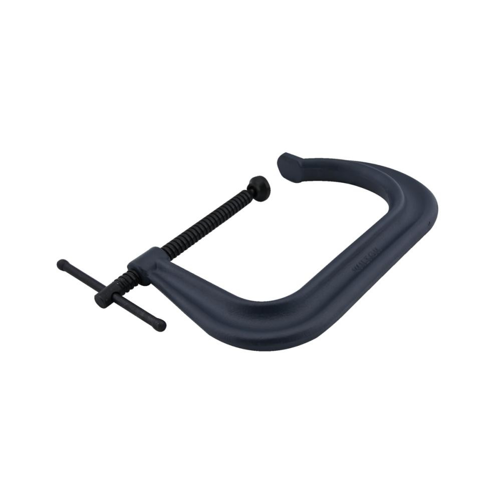 Wilton C-Clamp: 4" Max Opening, 4" Throat Depth, Regular-Duty, Forged Steel - 4100 lb Load Capacity, Square Deep Throat | Part #14350