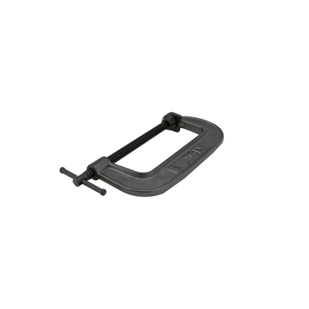 Wilton C-Clamp: 4" Max Opening, 2-1/16" Throat Depth, Light-Duty, Ductile Iron - 2150 lb Load Capacity, Standard Depth Throat | Part #22003