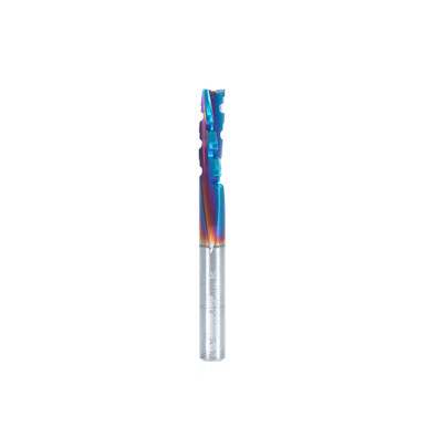 Amana Tool 49740-K CNC SC Spektra Extreme Tool Life Coated Phenolic, Resin and Composite Cutting with Chipbreaker Slow Helix Down-Cut 1/4 D x 3/4 CH x 1/4 SHK x 2-1/2 Inch Long x 3 Flute Router Bit