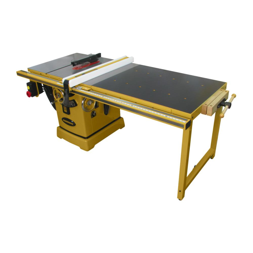 Powermatic 5HP 1PH 230V Table Saw with 50in Accu-Fence System and Workbench - PM9-PM25150WK