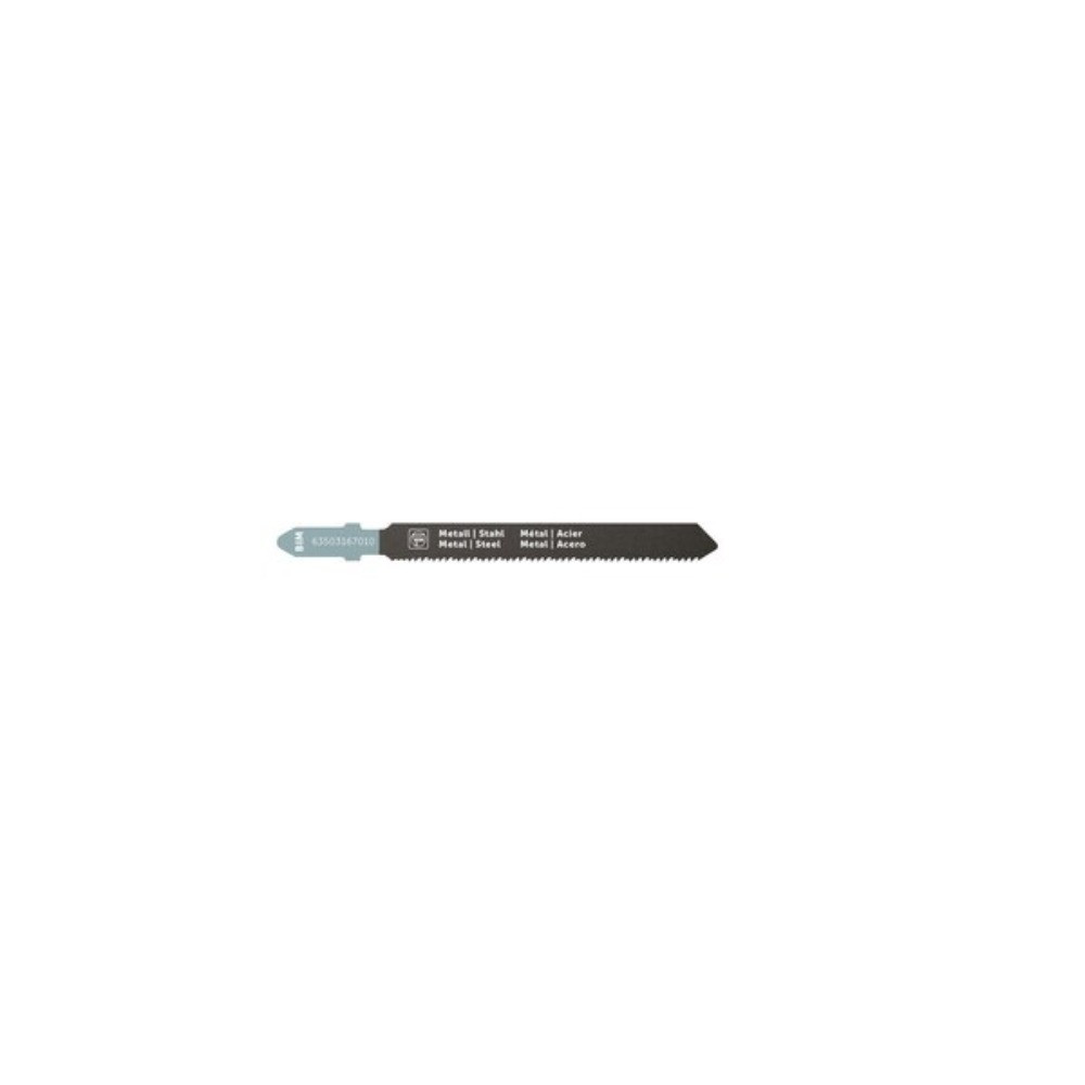 FEIN 63503167010 3in. BiMetal T-Shank Jigsaw Blade 23-18 TPI for cutting thick mild steel/aluminum/brass - 5pk