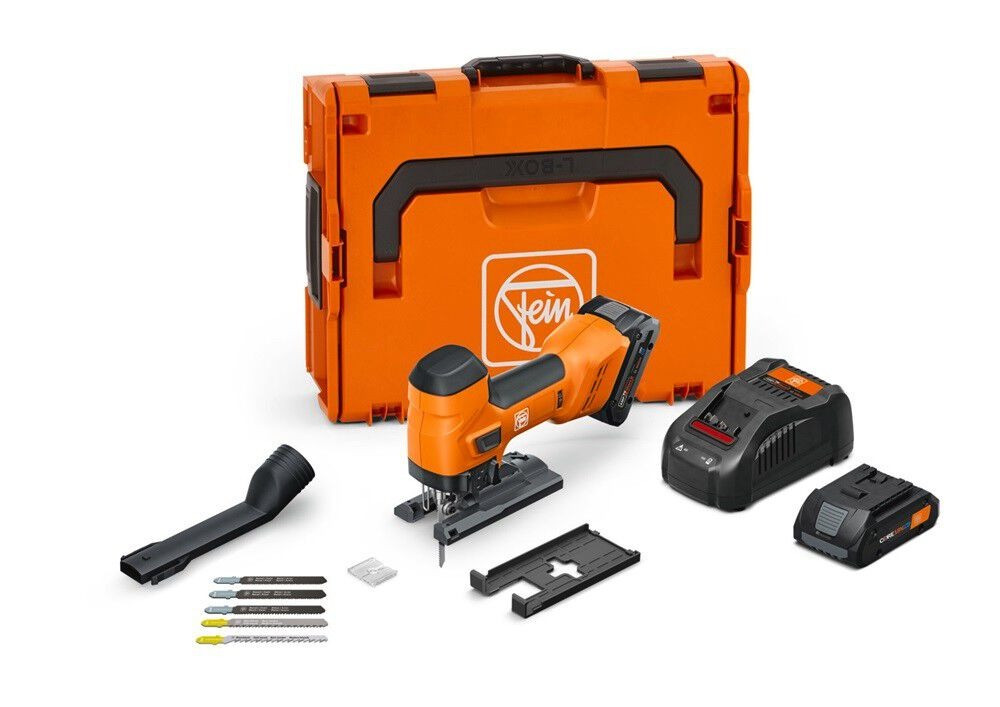 FEIN 71360562090 18V F-IRON Jig 26 AS Set 2 x 4 Ah Cordless Jigsaw for metal and wood 1 [26] in[mm] stroke