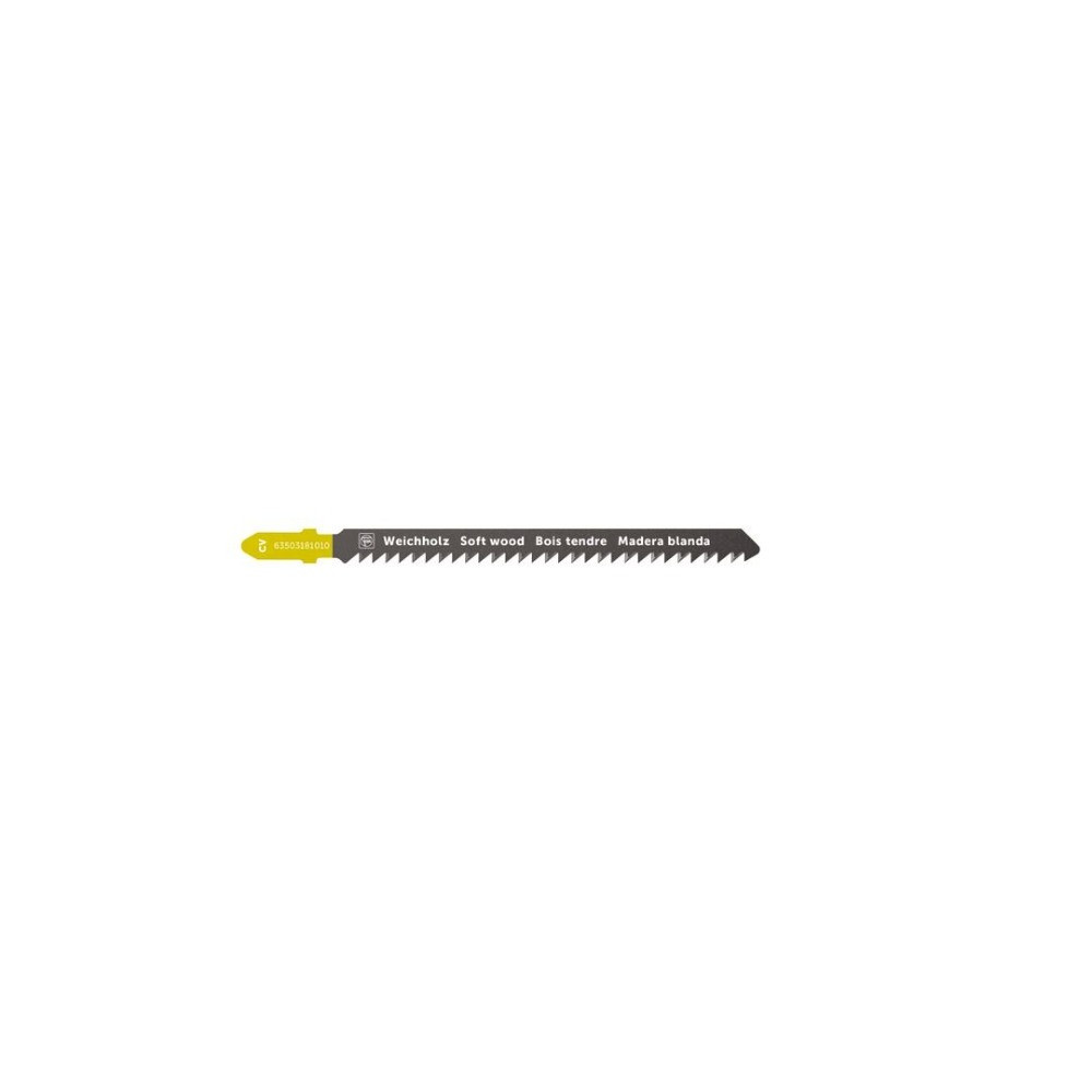 FEIN 63503181010 3-1/2in. Chrome-Vanadium T-Shank Jigsaw Blade 8 TPI for multiple wood based materials - 5pk