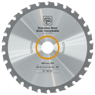 FEIN 63502307000 6 Inch Circular Saw Blade for Stainless Steel