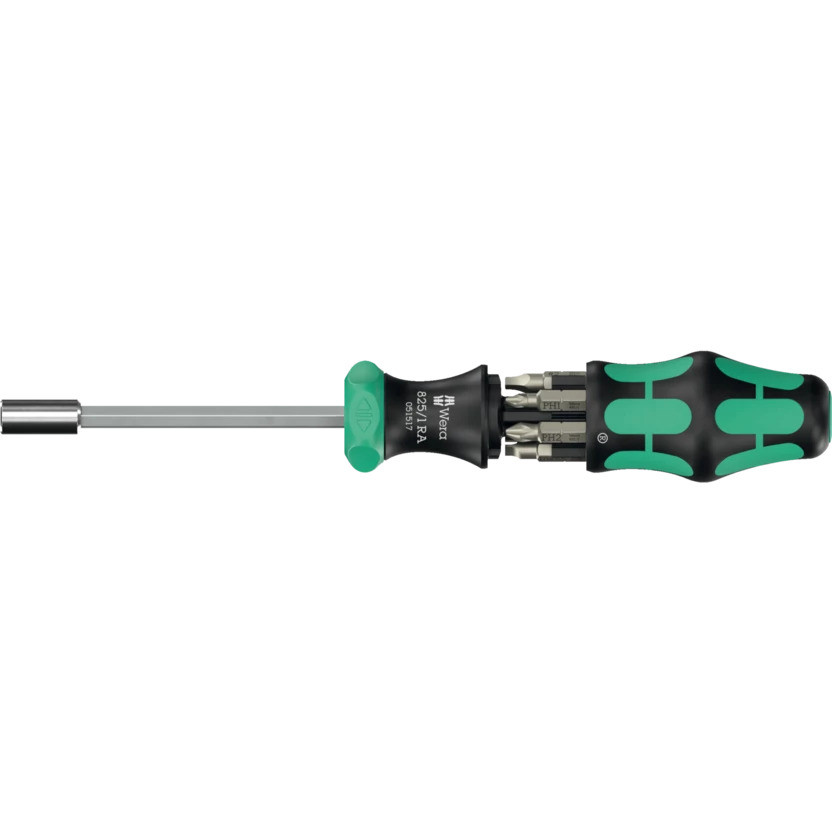 Wera Tools Kompakt 27 RA 2 Kraftform Screwdriver Bit Set, 6 Pieces - 05051518001