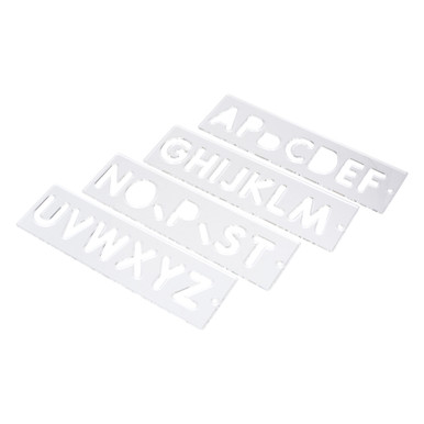 Trend Uppercase Letter Template Routing Set for Sign Making | Clear ...