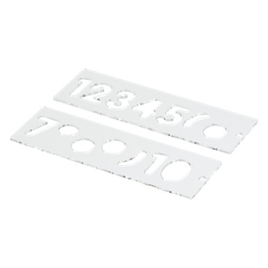 Trend Number Template Set for Sign Making | Clear Plastic Routing ...