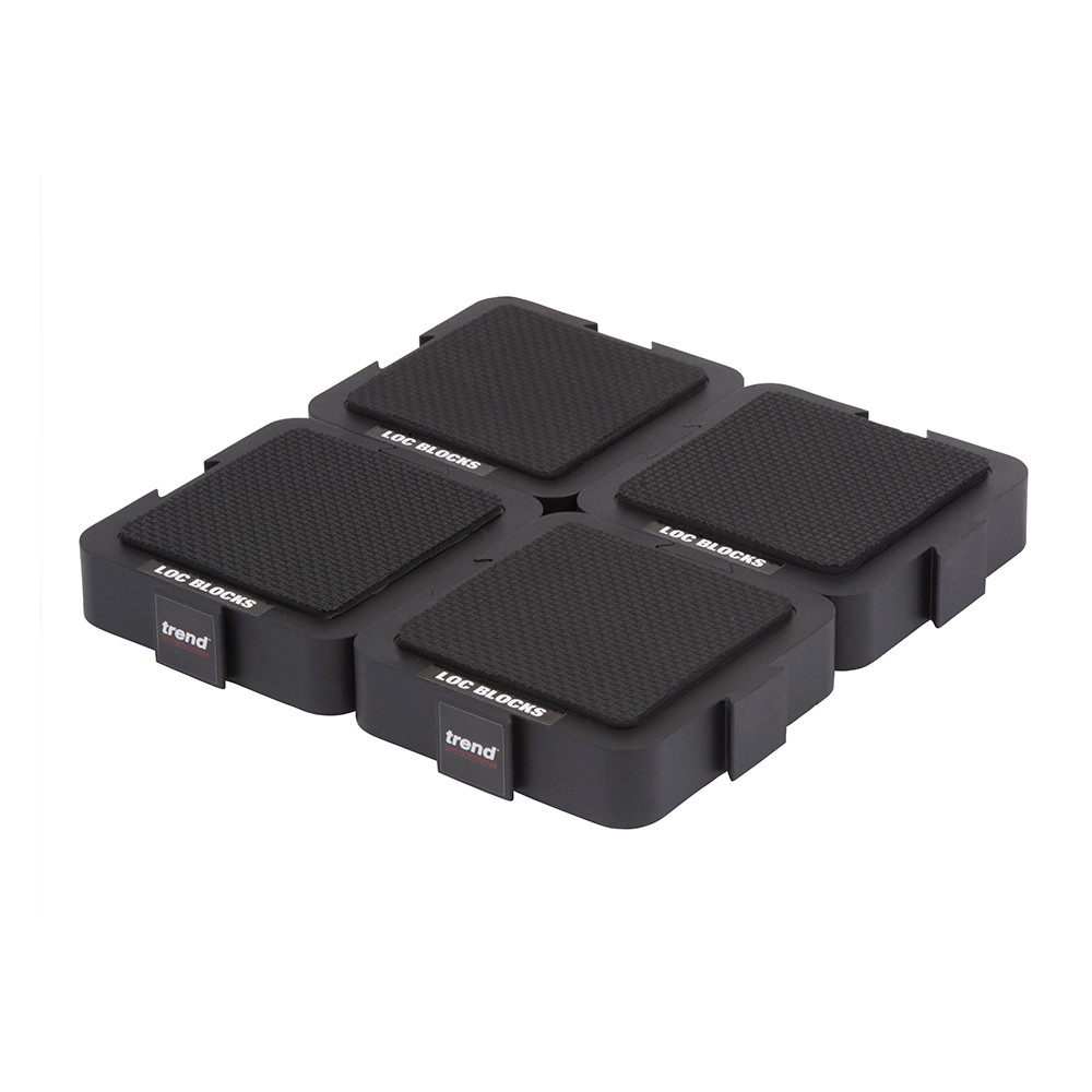 Trend Interlocking Gripping Blocks for Secure Work Pieces | Pack of 4 Loc Blocks (LOC/BLK/PK1)