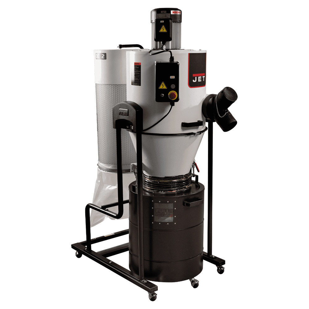 Jet JCDC-2 2HP 230V Cyclone Dust Collector w/2-Micron Filter (717520)