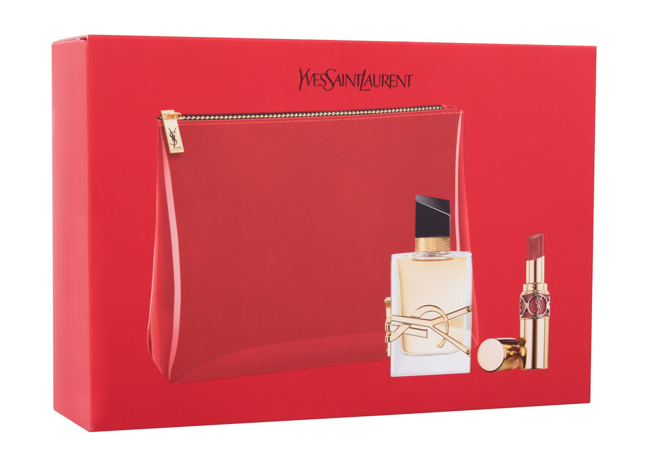 YSL LIBRE 3PC GIFT SET - 1.7OZ EDP + MINI ROUGE VOLUPTE SHINE