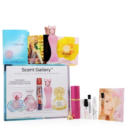 SCENT GALLERY FLORAL FRUITY WOMEN SAMPLE SET VIAL