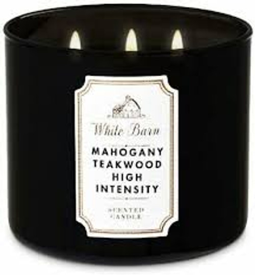 MAHOGANY TEAKWOOD HIGH INTENSITY 3 WICK CANDLE 14.5 OZ