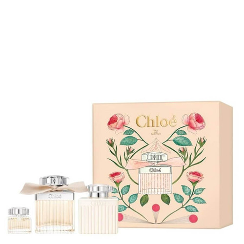 CHLOE FLEUR DE PERFUME XMAS SET (Chloe Fleur de Parfum EDP,75ml + Body  Lotion, 100ml + Miniature EDP, 5ml) – Dream Works Duty Free