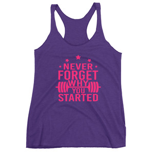 Never FORGET why you Started Women's Tank