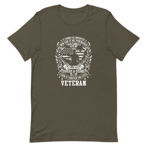 Blood Sweat and Tears Veteran Short-Sleeve Unisex T-Shirt
