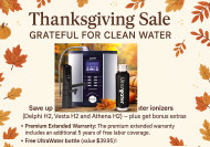 Thanksgiving Sale – Grateful for Clean Water