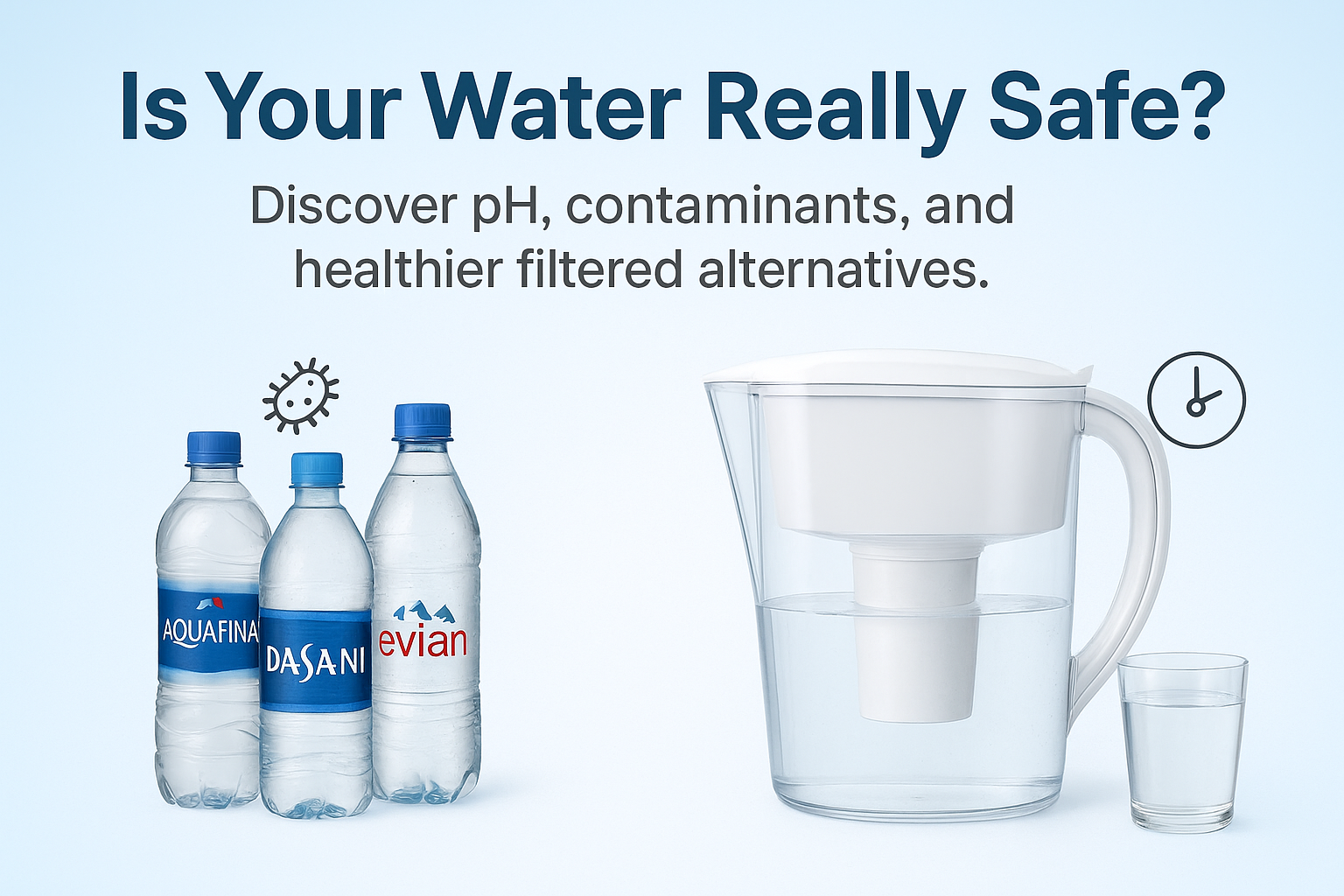 Is Your Water Really Safe? Discover pH, contaminants, and healthier filtered alternatives.