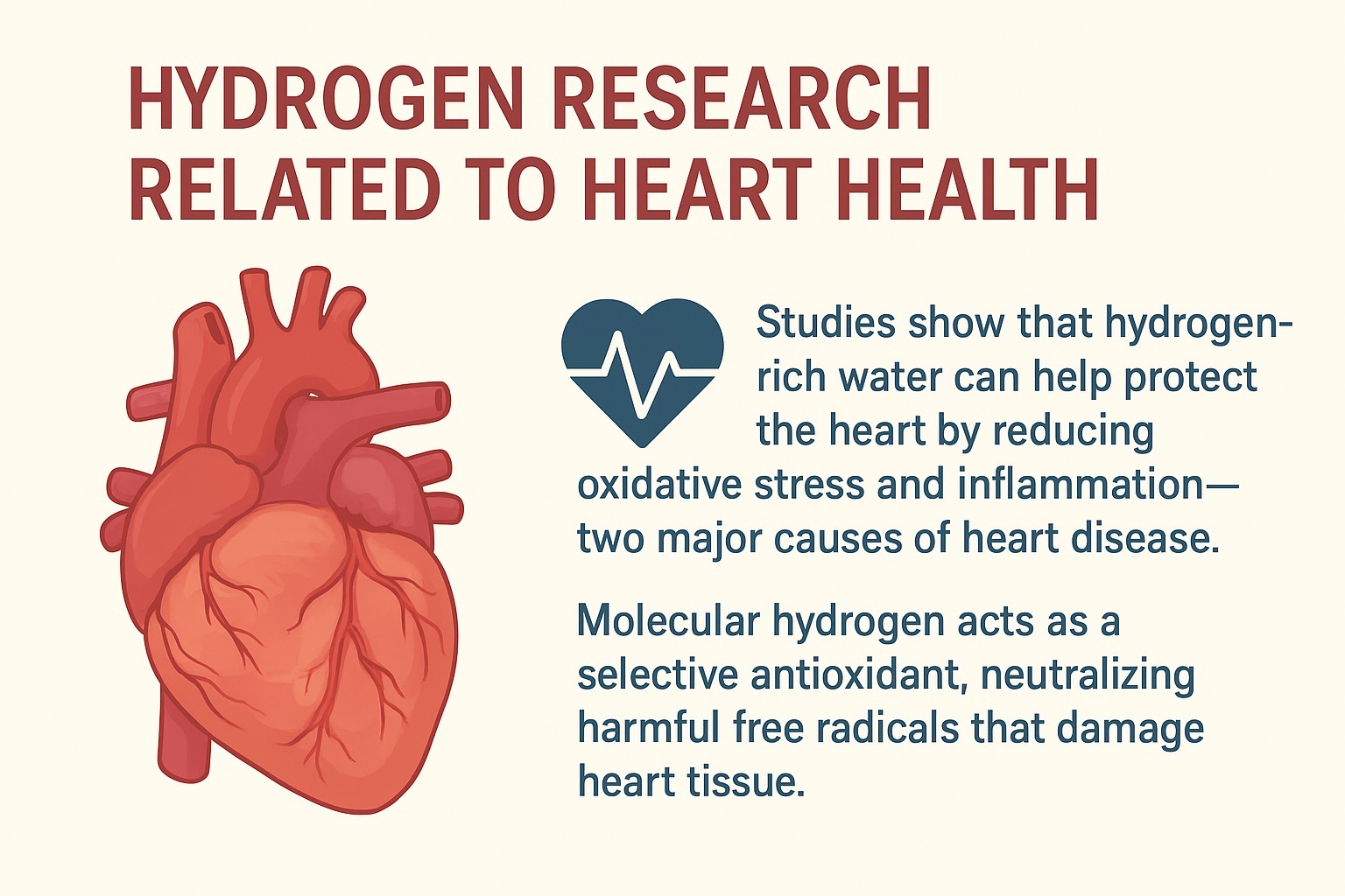 Hydrogen Water Research & Heart Health