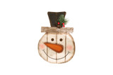 11" Wood Snowman Ornament