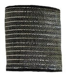 5.9" x 25yds Metallic Mesh, Black with Silver