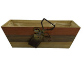 12.5" Rustic Wooden Planter