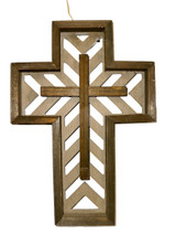 12.5" x 9" Chevron Wood Cross
