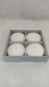 White Floating Candles, 4ct.