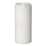 4" x 10" Illure Wax Pillar, White