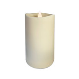3" x 4" Illure Outdoor Candle, Ivory