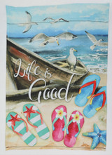 Life is Good Garden Flag, 12" x 18"